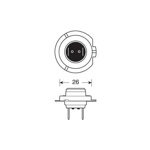 fffdsdsaegg8p2558df H7 12V 55W PX26d XENON ULTRA 4.800K +90%  2ΤΕΜ. - Image 3