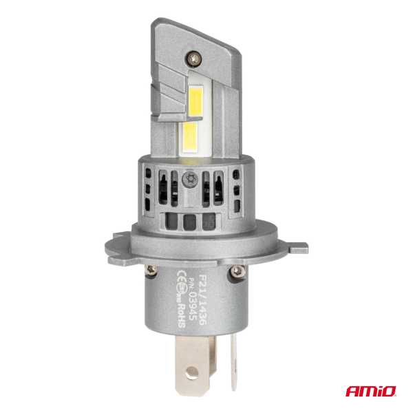 03945AM_4 H4 12V 50W 6.000K 4200LM CSP LED CAN-BUS SERIES X5 WINGER 2ΤΕΜ. AMIO - Image 4