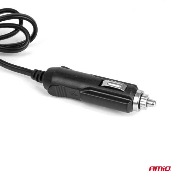 04367_AM_6 ΑΝΤΑΠΤΟΡΑΣ ΑΝΑΠΤΗΡΑ 12/24V 120W ΜΑΥΡΟΣ - 4 ΘΕΣΕΙΣ - 2xUSB-A + 1xUSB-C - ΚΑΛΩΔΙΟ 80cm AMIO - 1 Τεμ. - Image 6