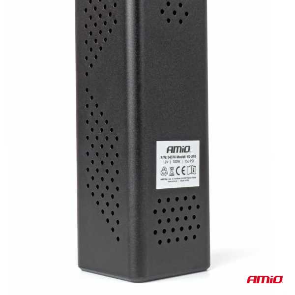 04376AM_11 ΚΟΜΠΡΕΣΕΡ ΑΕΡΑ 12V 10BAR 150PSI 20L/MIN 100W ΜΕ ΨΗΦΙΑΚΗ ΟΘΟΝΗ & ΦΑΚΟ LED AMIO 1ΤΕΜ. - Image 11