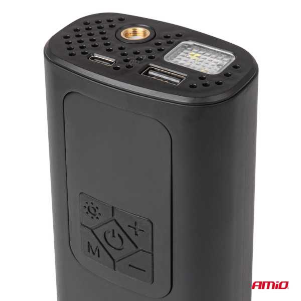 04377AM_7 ΚΟΜΠΡΕΣΕΡ ΑΕΡΑ ΜΕ USB-C 10BAR 150PSI 20L/MIN 40W ΜΕ ΨΗΦΙΑΚΗ ΟΘΟΝΗ & ΦΑΚΟ LED AMIO 1ΤΕΜ. - Image 7