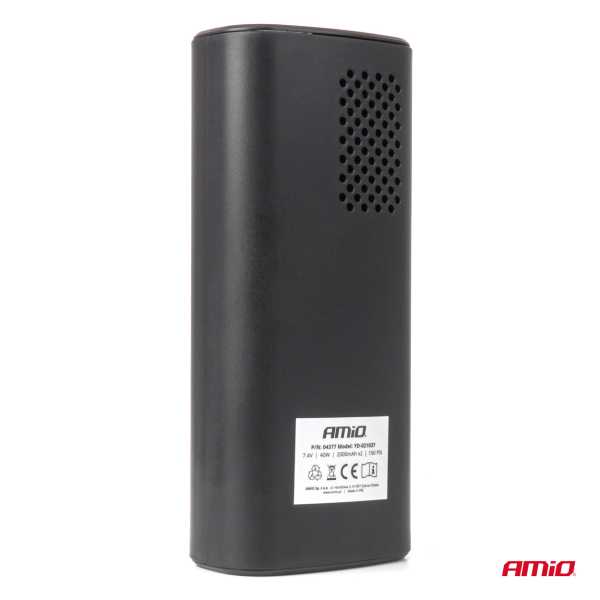 04377AM_8 ΚΟΜΠΡΕΣΕΡ ΑΕΡΑ ΜΕ USB-C 10BAR 150PSI 20L/MIN 40W ΜΕ ΨΗΦΙΑΚΗ ΟΘΟΝΗ & ΦΑΚΟ LED AMIO 1ΤΕΜ. - Image 8