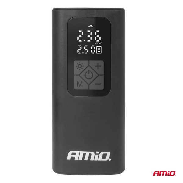 04377AM_9 ΚΟΜΠΡΕΣΕΡ ΑΕΡΑ ΜΕ USB-C 10BAR 150PSI 20L/MIN 40W ΜΕ ΨΗΦΙΑΚΗ ΟΘΟΝΗ & ΦΑΚΟ LED AMIO 1ΤΕΜ. - Image 9