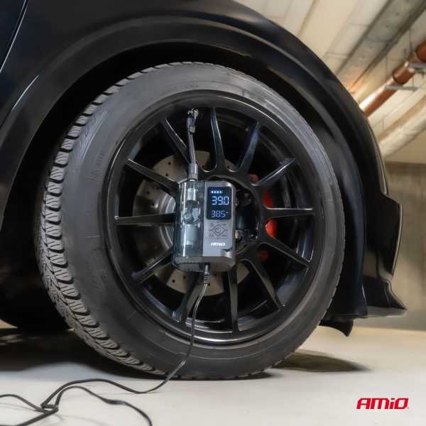 04378AM_3 ΚΟΜΠΡΕΣΕΡ ΑΕΡΑ ΕΠΑΝΑΦΟΡΤΙΖΟΜΕΝΟ 12V & USB-C 10BAR 150PSI 20L/MIN 40W AMIO 1ΤΕΜ. - Image 3