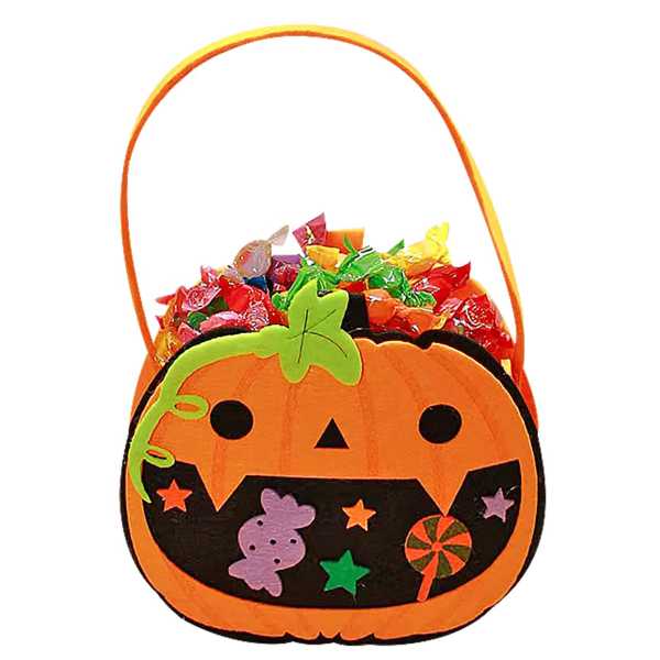 3-2637_1 Καλάθι Τσόχινο Halloween 17x15x8cm Carnavalista 232657 - Image 2
