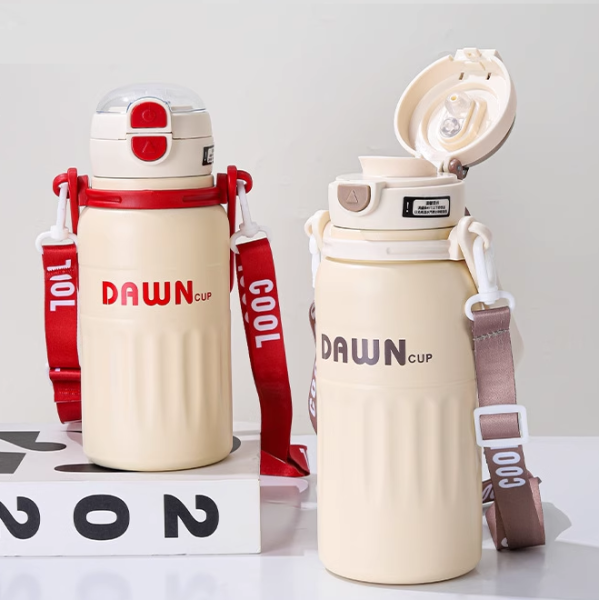 312581-1 Φορητό παγούρι-θερμός - 800ml - 312581 - Red/Beige - Image 2