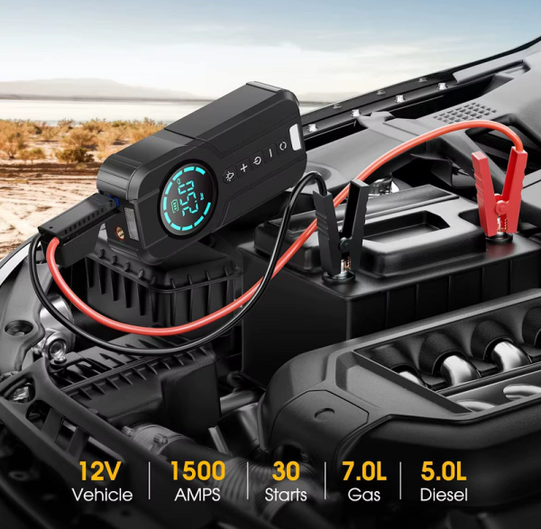 567819-1-1 Εκκινητής μπαταρίας οχημάτων Jump Starter & αεροσυμπιεστής - JG819 - 567819 - Image 2