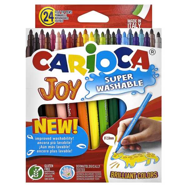 Μαρκαδόροι Carioca joy 2,8mm σετ=24χρωματα  Carioca 40615