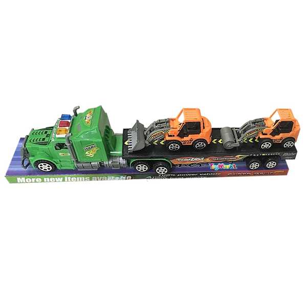 70-2269_1 Νταλίκα Friction με 2 Δομικά Οχήματα 43x11x8cm ToyMarkt 902289 - Image 2