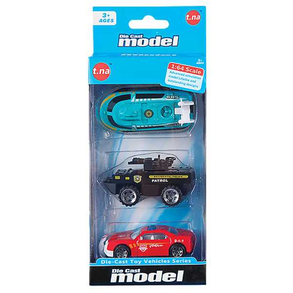 71-3083_1 Σετ 3 τεμ Μεταλλικά Οχήματα Free Wheels 9x21cm ToyMarkt 913103 - Image 2