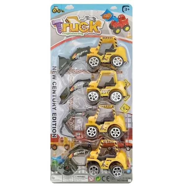 71-3433_1 Καρτέλα 4 Δομικά Οχήματα Free Wheel 15x34x5cm ToyMarkt 913453 - Image 2
