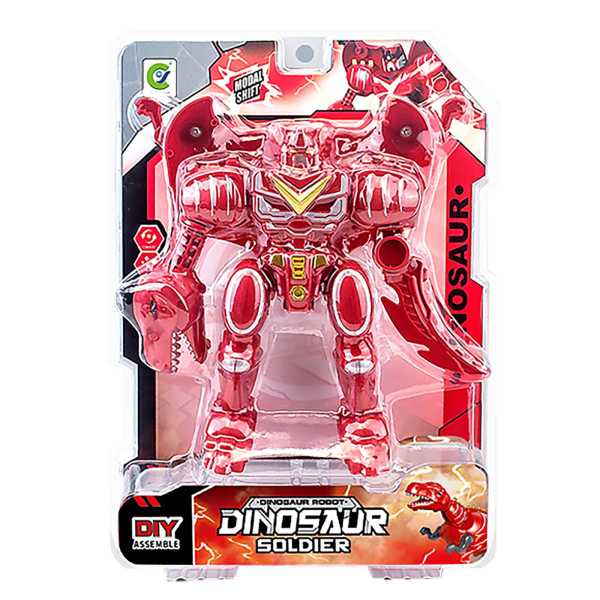71-3545_1 Robot-Δεινόσαυρος 2 σε 1 σε Καρτέλα 19x26x6cm ToyMarkt 913565 - Image 2