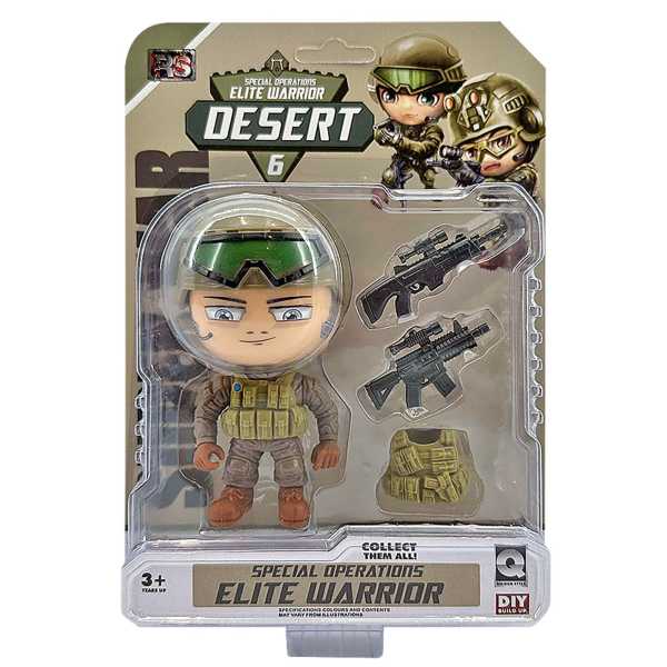 71-3583_1 Στρατιωτάκι Desert σε Καρτέλα 16x22x5cm ToyMarkt 913603 - Image 2
