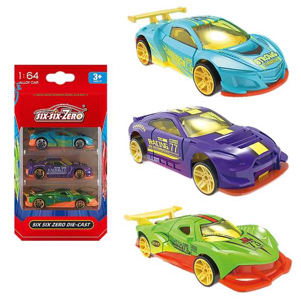 71-3608_1 Σετ 3 Οχήματα die Cast Metal Free Wheels 10x19x3.5cm ToyMarkt 913628 - Image 2