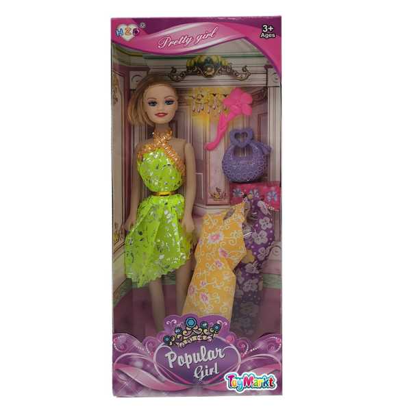 72-2052_1 Κούκλα Popular Girl & Αξεσουάρ & Φορέματα 14x32x5cm ToyMarkt 922072 - Image 2