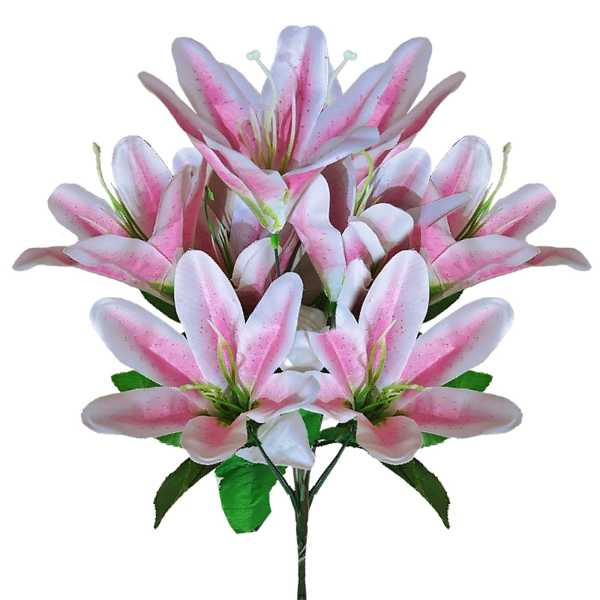 73-2044_1 Μπουκέτο 8 Νούφαρα 40cm Bunny's 932064 - Image 2
