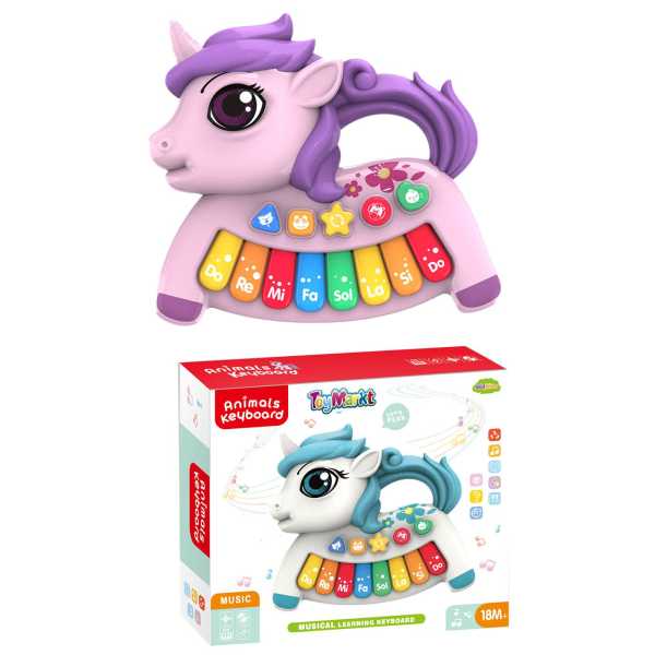 76-148_1 Piano Funny Animal Μονόκερως 22x19x5cm ToyMarkt 96168 - Image 2