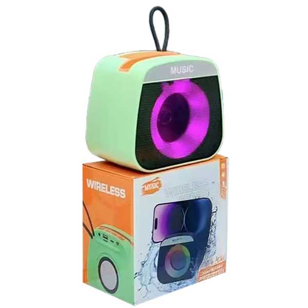 88-490_1 Ηχείο Bluetooth Στρογγυλές Γωνίες με φως 12x7,5cm Homie 108510 - Image 2