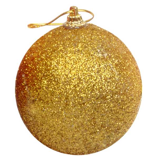 93-2081_1 Μπάλα Gliter πακ=6τεμ 10cm ø10cm Xmasfest 1132101 - Image 2