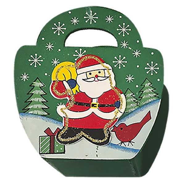 93-2676_1 Καλαθάκι με Χερούλι Ξύλινο 11x10x5,5cm Xmasfest 1132696 - Image 2
