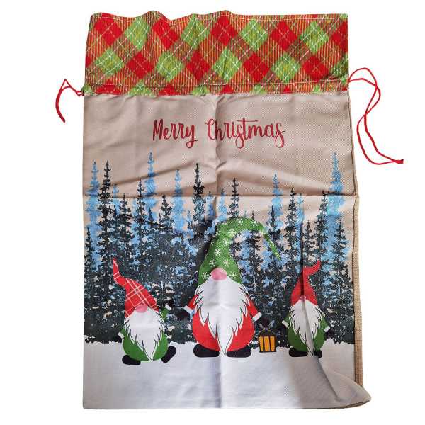 93-2914_1 Σάκος Χριστουγέννων με Φιγούρα 70x49cm Xmasfest 1132934 - Image 2