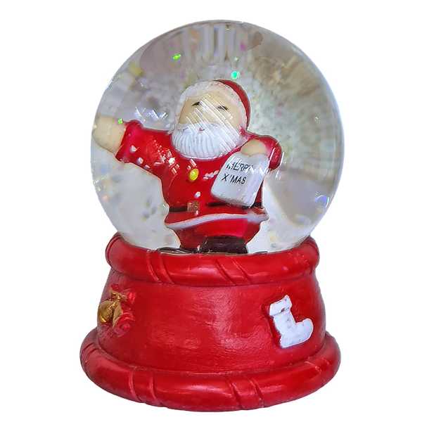 93-3688_1 Χιονόμπαλα Άγιος ø6,5cm ø6,5x9cm Xmasfest 1133708 - Image 2