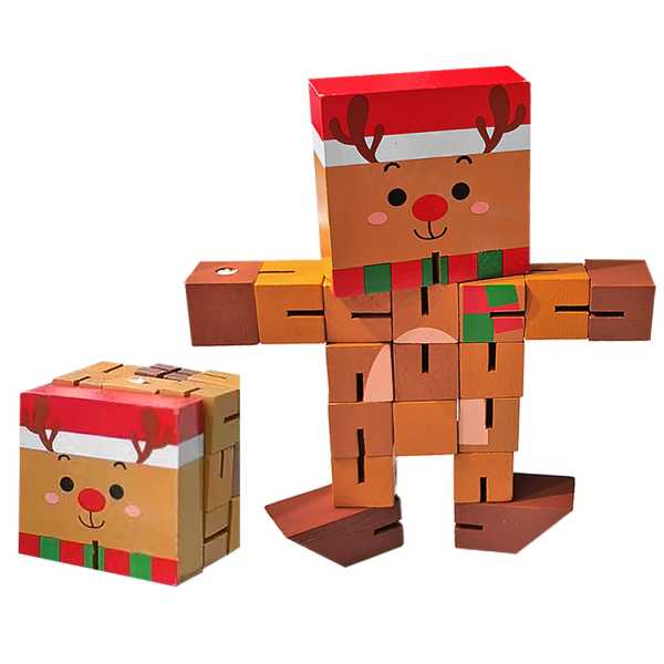 93-3979_1 Διακοσμητική Φιγούρα Xmas Τουβλάκια 16x14x2cm Xmasfest 1133999 - Image 2