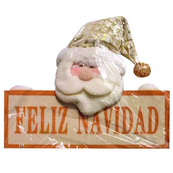 93-4026_1 Πινακίδα Feliz Navidad με Πάνινη Φιγούρα 36x28cm Xmasfest 1134046 - Image 2