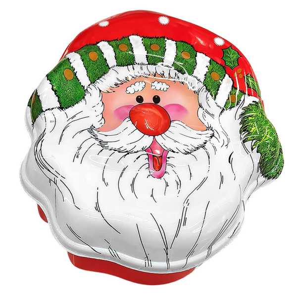 93-4040_1 Κουτί Αγ. Βασίλης Πλαστικό 19x18x8cm Xmasfest 1134060 - Image 2