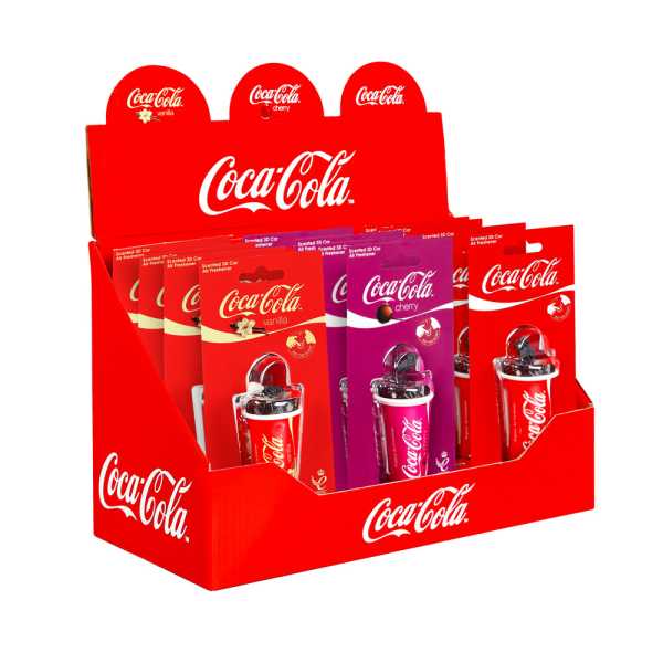 FOBCC13DCDU888_4 ΑΡΩΜΑΤΙΚΑ ΚΡΕΜΑΣΤΑ 3D CUP  ΣΕ ΣΧΕΔΙΟ ΠΟΤΗΡΙ COCA-COLA ΔΙΑΦΟΡΑ ΑΡΩΜΑΤΑ ΣΕ DISPLAY 12ΤΕΜ. - Image 4
