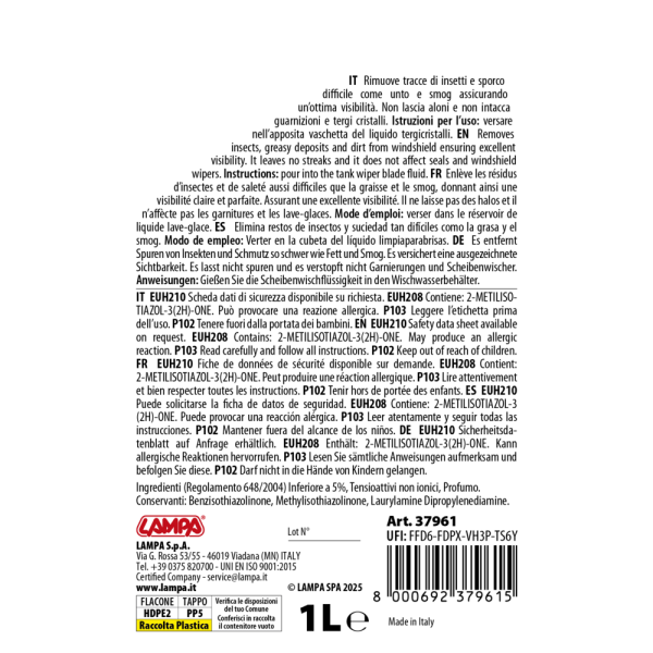L3796.1_2 ΥΓΡΟ ΥΑΛΟΚΑΘΑΡΙΣΤΗΡΩΝ SUMMER SCREEN WASH ΜΕ ΑΡΩΜΑ ΦΡΑΟΥΛΑ (ΕΤΟΙΜΟ ΓΙΑ ΧΡΗΣΗ) 1000ml - Image 2