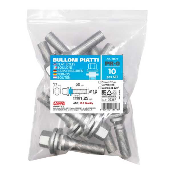 L48873L48820-2 ΜΠΟΥΛΟΝΙΑ ΙΣΙΑ ΜΕ ΡΟΔΕΛΑ PR0 12x1,25 50mm (17) ΣΑΚΟΥΛΑ LAMPA - 10ΤΕΜ. - Image 2
