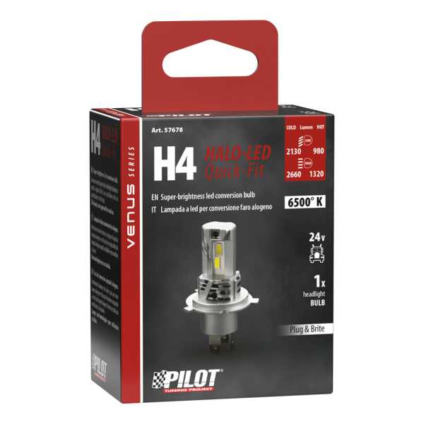 L5767.8_3 H4 24V P43t 2130/1320lm 6.500k HALO LED QUICK-FIT VENUS SERIES PLUG & PLAY 1ΤΕΜ - Image 3