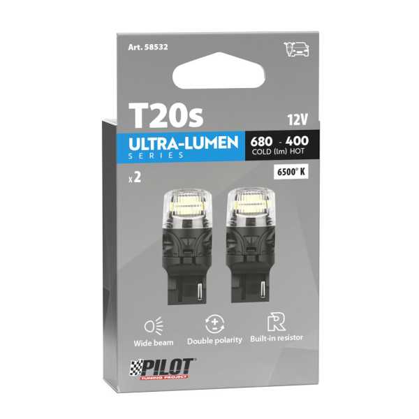 L5853.2_3 W21W (T20) 12V W3x16d 680/400lm 6.500K ΔΙΠΛΗΣ ΠΟΛΙΚΟΤΗΤΑΣ LED CAN-BUS ULTRA-LUMEN SERIES 2ΤΕΜ. - Image 3
