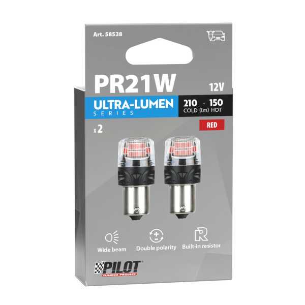 L5853.8_3 PR21W 12V BAW15s 150lm ΚΟΚΚΙΝΟ ΦΩΣ LED CAN-BUS ULTRA-LUMEN SERIES 2ΤΕΜ. - Image 3