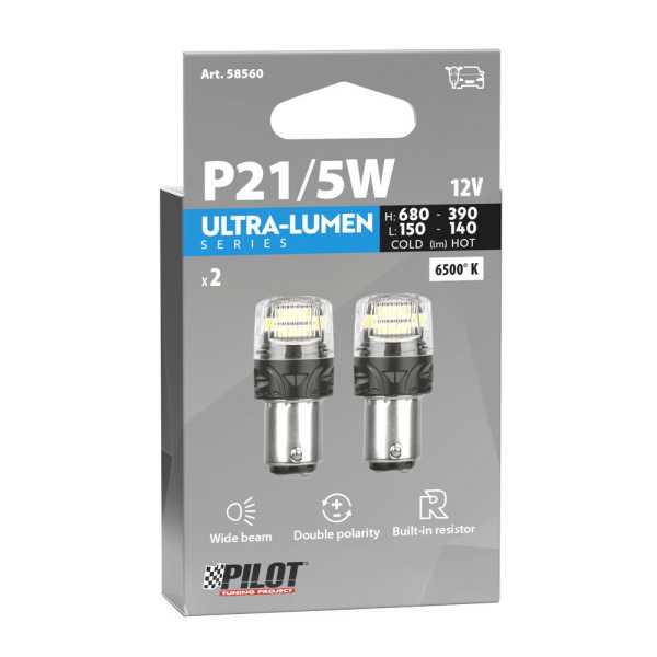 L5856.0_3 P21/5W 12V BAY15d 680/150lm+390/140lm 6.500K ΔΙΠΛΗΣ ΠΟΛΙΚΟΤΗΤΑΣ LED CAN-BUS ULTRA-LUMEN SERIES 2ΤΕΜ. - Image 3