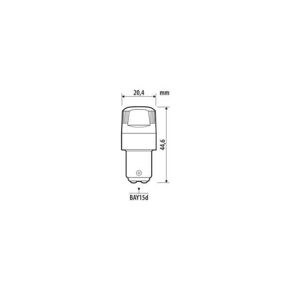 L5856.1_2 P21/5W 12V BAY15d 570/110lm+290/80lm ΠΟΡΤΟΚΑΛΙ ΦΩΣ LED CAN-BUS ULTRA-LUMEN SERIES 2ΤΕΜ. - Image 2