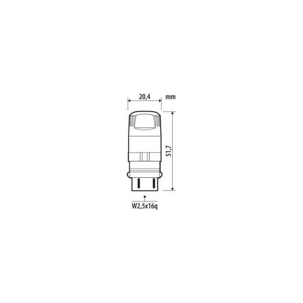 L5856.5_2 P27/7W 12V W2,5x16q 570/120lm+290/80lm ΠΟΡΤΟΚΑΛΙ ΦΩΣ LED CAN-BUS ULTRA-LUMEN SERIES 2ΤΕΜ. - Image 2