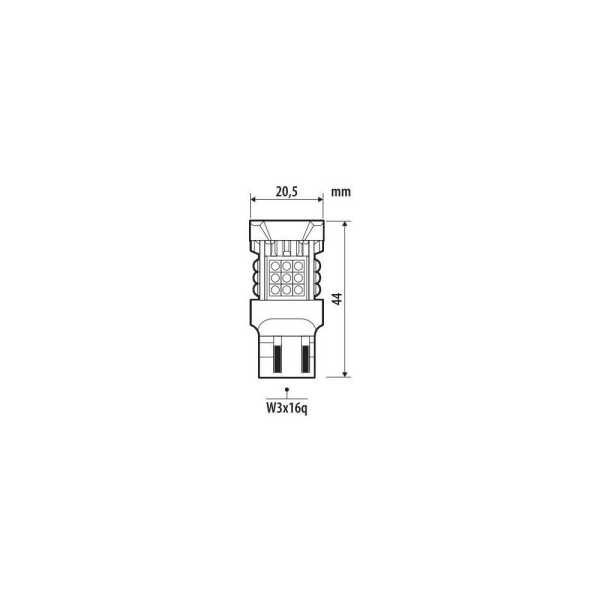 L5856.8_2 W21/5W (T20) 12/24V W3x16q 3040/580+2290/550lm ΜΕ ΠΟΡΤΟΚΑΛΙ ΦΩΣ LED CAN-BUS PRO-USER SERIES 1ΤΕΜ. - Image 2