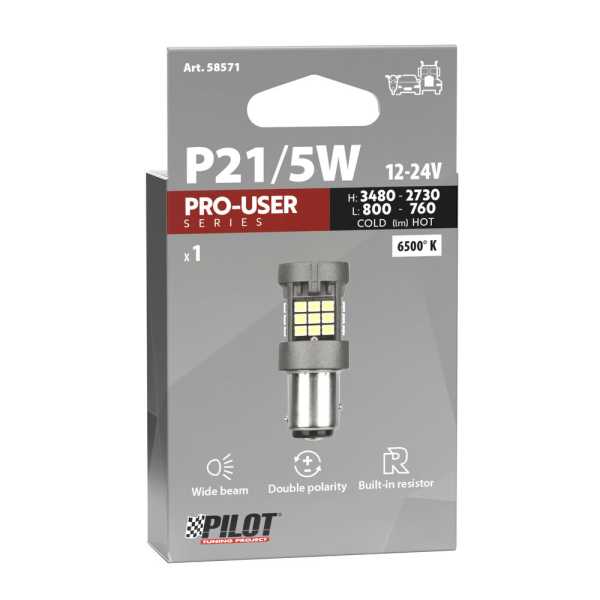 L5857.1_3 P21/5W 12/24V BAY15d 3480/800+2730/760lm 6.500K ΔΙΠΛΗΣ ΠΟΛΙΚΟΤΗΤΑΣ LED CAN-BUS PRO-USER SERIES 1ΤΕΜ. - Image 3