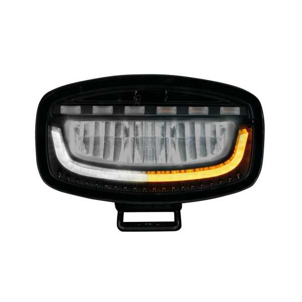L7237.5_3 ΠΡΟΒΟΛΕΑΣ ΜΕ ΠΟΡΤΟΚΑΛΙ LED ΦΛΑΣ GLARE OVAL-PRO DEMON LINE 10>30V 51 LED 60W 3500lm 247x175x93mm LAMPA - 1 ΤΕΜ. - Image 3