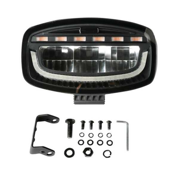 L7237.5_6 ΠΡΟΒΟΛΕΑΣ ΜΕ ΠΟΡΤΟΚΑΛΙ LED ΦΛΑΣ GLARE OVAL-PRO DEMON LINE 10>30V 51 LED 60W 3500lm 247x175x93mm LAMPA - 1 ΤΕΜ. - Image 6