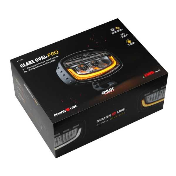 L7237.5_9 ΠΡΟΒΟΛΕΑΣ ΜΕ ΠΟΡΤΟΚΑΛΙ LED ΦΛΑΣ GLARE OVAL-PRO DEMON LINE 10>30V 51 LED 60W 3500lm 247x175x93mm LAMPA - 1 ΤΕΜ. - Image 9