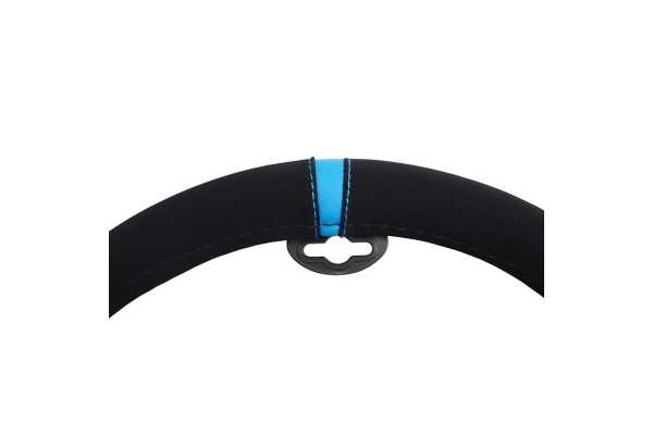 SRCVT27B_2 ΚΑΛΥΜΜΑ ΤΙΜΟΝΙΟΥ CARRERA LOOK BLUE ΜΑΥΡΟ ΜΕ ΜΠΛΕ ΡΙΓΑ ΜΙΚΡΟΦΙΜΠΡΑ 37-39cm SIMONI RACING  - 1 τεμ. - Image 2