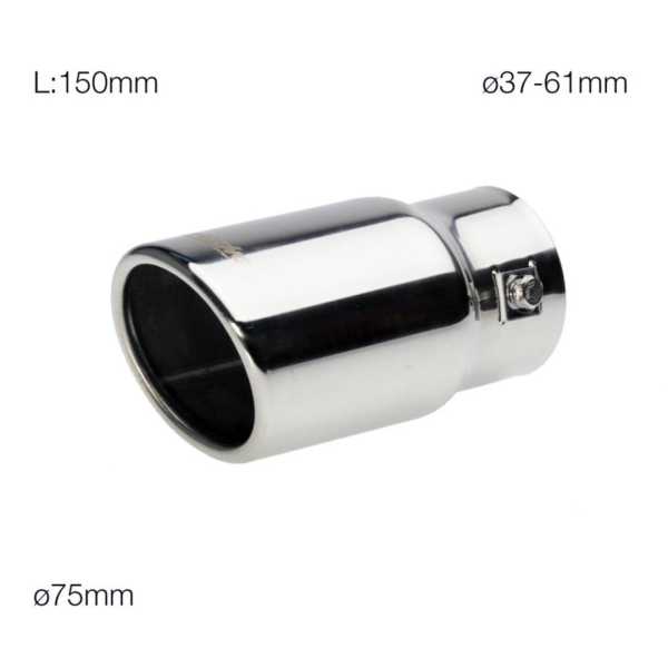 SRTRX02-2 ΜΠΟΥΚΑ ΣΤΡΟΓΓΥΛΗ ΓΙΑ ΕΞΑΤΜΙΣΗ 37-61 mm (ΜΗΚΟΣ 150 mm/ΔΙΑΜΕΤΡΟΣ ΕΞΩΤΕΡΙΚΗ 75 mm) - Image 2