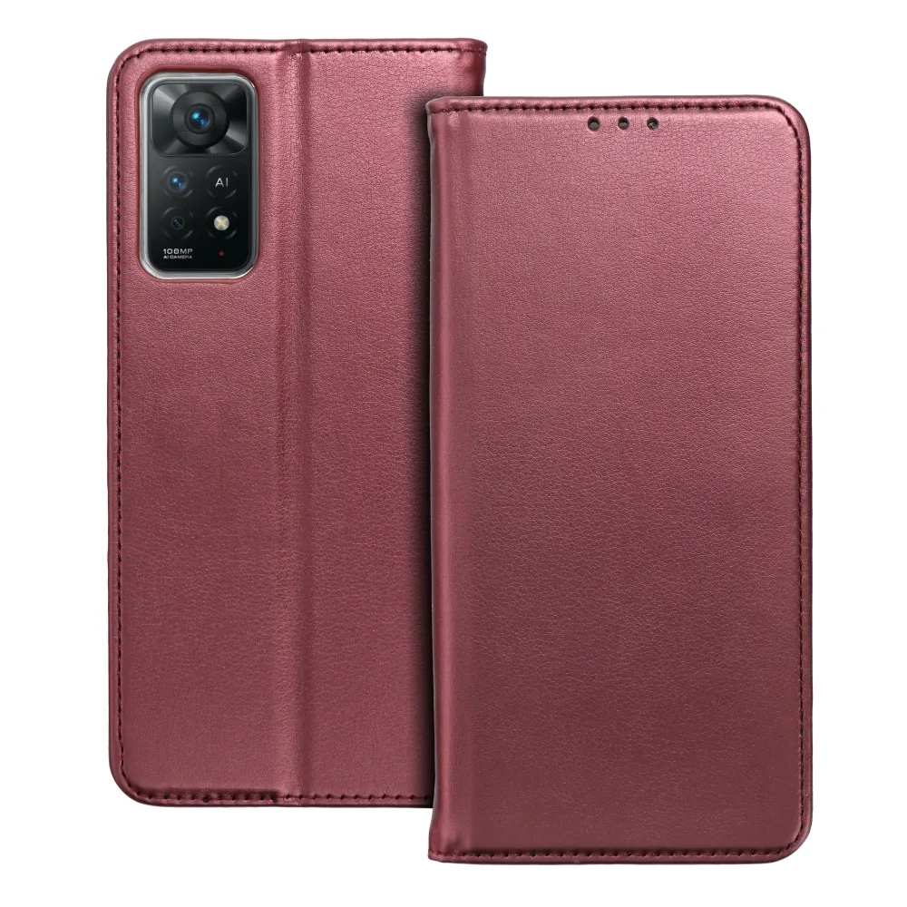 TechWave-Smart-Leather-case-for-Xiaomi-Redmi-Note-11-11S-burgundy-2 TechWave Smart Leather case for Xiaomi Redmi Note 11 / 11S burgundy - Image 2